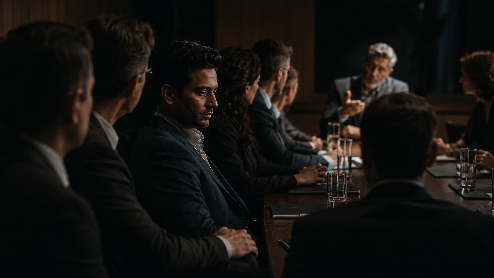 executive presence moment before speaking professional meeting